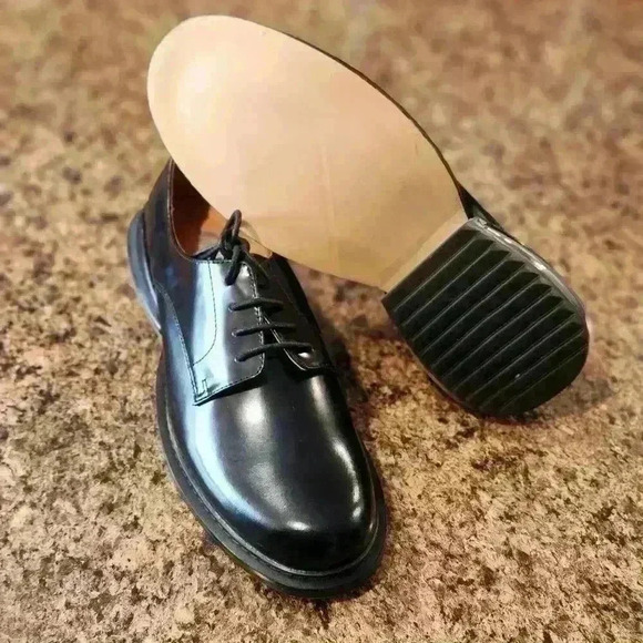 Jiniwu Vanguard Men's Black Leather Derby Shoes Size EU40 / US10 NWOB - Picture 5 of 9